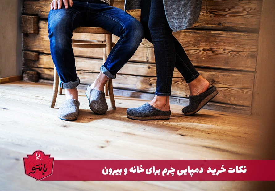 دمپایی چرم برای خانه و بیرون